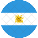 پیش‌نمایش فایل argentina-flag-world-nation از پک پرچم‌های جهان با سبک فلت دایره‌ای