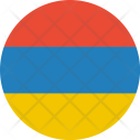 پیش‌نمایش فایل armenia-flag-world-nation از پک پرچم‌های جهان با سبک فلت دایره‌ای