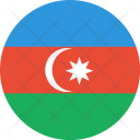 پیش‌نمایش فایل azerbaijan-flag-world-nation از پک پرچم‌های جهان با سبک فلت دایره‌ای