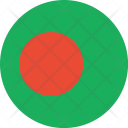پیش‌نمایش فایل bangladesh-flag-world-nation از پک پرچم‌های جهان با سبک فلت دایره‌ای