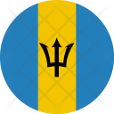پیش‌نمایش فایل barbados-flag-world-nation از پک پرچم‌های جهان با سبک فلت دایره‌ای