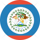 پیش‌نمایش فایل belize-flag-world-nation از پک پرچم‌های جهان با سبک فلت دایره‌ای