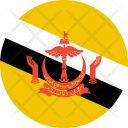 پیش‌نمایش فایل brunei-flag-world-nation از پک پرچم‌های جهان با سبک فلت دایره‌ای