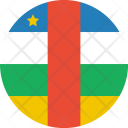 پیش‌نمایش فایل central-african-republic-flag-world-nation از پک پرچم‌های جهان با سبک فلت دایره‌ای