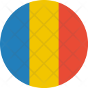 پیش‌نمایش فایل chad-flag-world-nation از پک پرچم‌های جهان با سبک فلت دایره‌ای