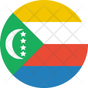 پیش‌نمایش فایل comoros-flag-world-nation از پک پرچم‌های جهان با سبک فلت دایره‌ای