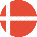 پیش‌نمایش فایل denmark-flag-world-nation از پک پرچم‌های جهان با سبک فلت دایره‌ای