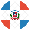پیش‌نمایش فایل dominican-republic-flag-world-nation از پک پرچم‌های جهان با سبک فلت دایره‌ای