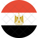پیش‌نمایش فایل egypt-flag-world-nation از پک پرچم‌های جهان با سبک فلت دایره‌ای