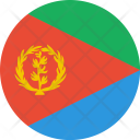 پیش‌نمایش فایل eritrea-flag-world-nation از پک پرچم‌های جهان با سبک فلت دایره‌ای