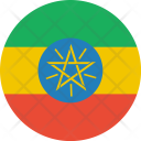 پیش‌نمایش فایل ethiopia-flag-world-nation از پک پرچم‌های جهان با سبک فلت دایره‌ای