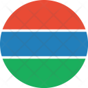 پیش‌نمایش فایل gambia-flag-world-nation از پک پرچم‌های جهان با سبک فلت دایره‌ای
