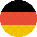 پیش‌نمایش فایل germany-flag-world-nation از پک پرچم‌های جهان با سبک فلت دایره‌ای
