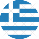 پیش‌نمایش فایل greece-flag-world-nation از پک پرچم‌های جهان با سبک فلت دایره‌ای