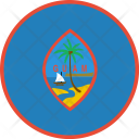 پیش‌نمایش فایل guam-flag-world-nation از پک پرچم‌های جهان با سبک فلت دایره‌ای
