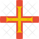 پیش‌نمایش فایل guernsey-flag-world-nation از پک پرچم‌های جهان با سبک فلت دایره‌ای
