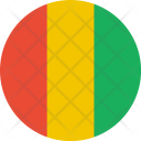 پیش‌نمایش فایل guinea-flag-world-nation از پک پرچم‌های جهان با سبک فلت دایره‌ای