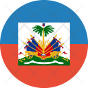 پیش‌نمایش فایل haiti-flag-world-nation از پک پرچم‌های جهان با سبک فلت دایره‌ای