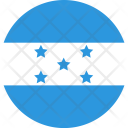پیش‌نمایش فایل honduras-flag-world-nation از پک پرچم‌های جهان با سبک فلت دایره‌ای