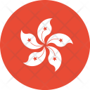 پیش‌نمایش فایل hongkong-flag-world-nation از پک پرچم‌های جهان با سبک فلت دایره‌ای