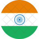 پیش‌نمایش فایل india-flag-world-nation از پک پرچم‌های جهان با سبک فلت دایره‌ای