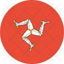 پیش‌نمایش فایل isle-of-man-flag-world-nation از پک پرچم‌های جهان با سبک فلت دایره‌ای