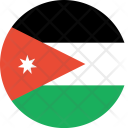 پیش‌نمایش فایل jordan-flag-world-nation از پک پرچم‌های جهان با سبک فلت دایره‌ای