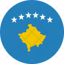 پیش‌نمایش فایل kosovo-flag-world-nation از پک پرچم‌های جهان با سبک فلت دایره‌ای