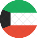 پیش‌نمایش فایل kuwait-flag-world-nation از پک پرچم‌های جهان با سبک فلت دایره‌ای