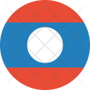 پیش‌نمایش فایل laos-flag-world-nation از پک پرچم‌های جهان با سبک فلت دایره‌ای