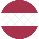 پیش‌نمایش فایل latvia-flag-world-nation از پک پرچم‌های جهان با سبک فلت دایره‌ای