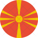 پیش‌نمایش فایل macedonia-flag-world-nation از پک پرچم‌های جهان با سبک فلت دایره‌ای
