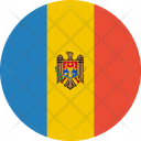 پیش‌نمایش فایل moldova-flag-world-nation از پک پرچم‌های جهان با سبک فلت دایره‌ای