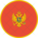 پیش‌نمایش فایل montenegro-flag-world-nation از پک پرچم‌های جهان با سبک فلت دایره‌ای