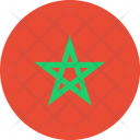 پیش‌نمایش فایل morocco-flag-world-nation از پک پرچم‌های جهان با سبک فلت دایره‌ای