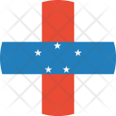 پیش‌نمایش فایل netherlands-antilles-flag-world-nation از پک پرچم‌های جهان با سبک فلت دایره‌ای