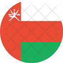 پیش‌نمایش فایل oman-flag-world-nation از پک پرچم‌های جهان با سبک فلت دایره‌ای