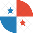 پیش‌نمایش فایل panama-flag-world-nation از پک پرچم‌های جهان با سبک فلت دایره‌ای