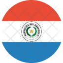 پیش‌نمایش فایل paraguay-flag-world-nation از پک پرچم‌های جهان با سبک فلت دایره‌ای