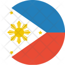 پیش‌نمایش فایل philippines-flag-world-nation از پک پرچم‌های جهان با سبک فلت دایره‌ای