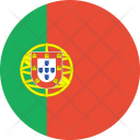 پیش‌نمایش فایل portugal-flag-world-nation از پک پرچم‌های جهان با سبک فلت دایره‌ای