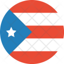پیش‌نمایش فایل puerto-rico-flag-world-nation از پک پرچم‌های جهان با سبک فلت دایره‌ای