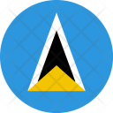 پیش‌نمایش فایل saint-lucia-flag-world-nation از پک پرچم‌های جهان با سبک فلت دایره‌ای