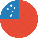 پیش‌نمایش فایل samoa-flag-world-nation از پک پرچم‌های جهان با سبک فلت دایره‌ای