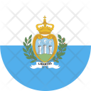 پیش‌نمایش فایل san-marino-flag-world-nation از پک پرچم‌های جهان با سبک فلت دایره‌ای
