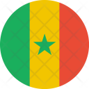پیش‌نمایش فایل senegal-flag-world-nation از پک پرچم‌های جهان با سبک فلت دایره‌ای