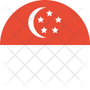 پیش‌نمایش فایل singapore-flag-world-nation از پک پرچم‌های جهان با سبک فلت دایره‌ای