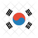 پیش‌نمایش فایل south-korea-flag-world-nation از پک پرچم‌های جهان با سبک فلت دایره‌ای