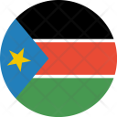 پیش‌نمایش فایل south-sudan-flag-world-nation از پک پرچم‌های جهان با سبک فلت دایره‌ای