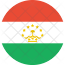 پیش‌نمایش فایل tajikistan-flag-world-nation از پک پرچم‌های جهان با سبک فلت دایره‌ای